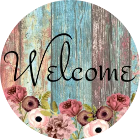 Welcome Sign, Wreath Center, Wreath Attachment