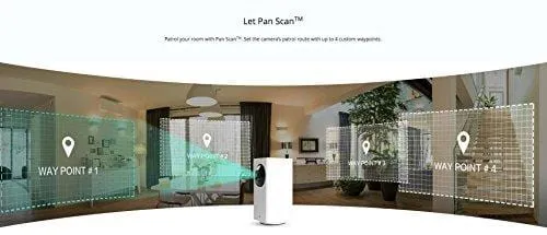Wyze Cam Pan 1080p Pan/Tilt/Zoom Wi-Fi Indoor Smart Home Camera with Night Vision and 2-Way Audio, Works with Alexa