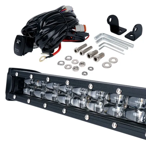 Xprite C8 Series Double Row Philips LED Spot Light Bar with Blue Back Light